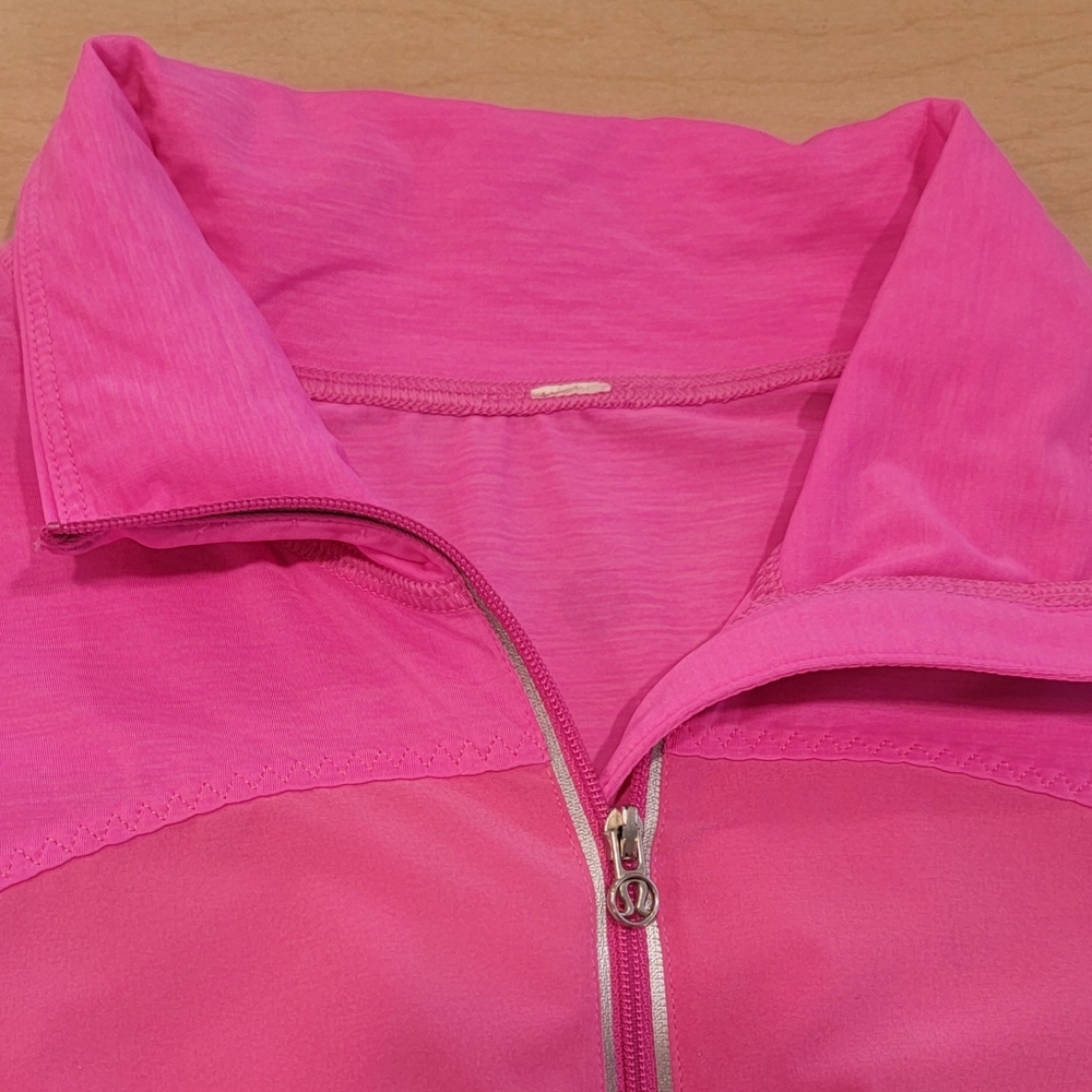 Lululemom Women's Hot Pink Long Sleeve Top Size 8 - Picture 4 of 5